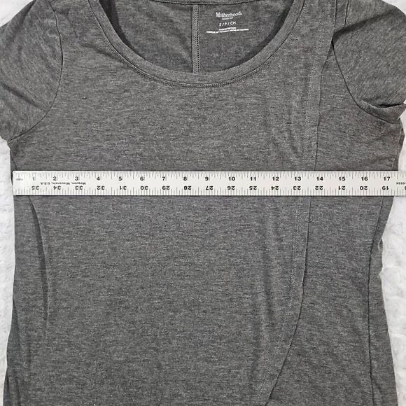 Motherhood Maternity Nursing Top Gray Black Womens Small - Picture 6 of 8